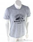 Super Natural Graphic Tee Mountain Lovers Mens T-Shirt, Super Natural, Gray, , Male, 0208-10113, 5637737555, 6941454891841, N2-02.jpg