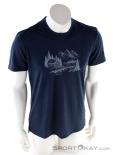Super Natural Graphic Tee Idyll Mens T-Shirt, Super Natural, Bleu, , Hommes, 0208-10114, 5637737829, 6941454892183, N2-02.jpg
