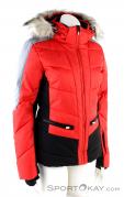 Icepeak Electra Womens Ski Jacket, Icepeak, Rouge, , Femmes, 0041-10377, 5637738310, 6438453346699, N1-01.jpg