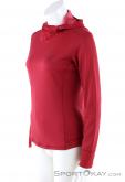 Salomon Agile LS Hoodie Womens Sweater, Salomon, Červená, , Ženy, 0018-11102, 5637739466, 193128044886, N1-06.jpg