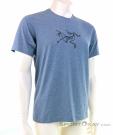 Arcteryx Cormac Logo SS Mens T-Shirt, Arcteryx, Blue, , Male, 0213-10402, 5637748440, 686487442894, N1-01.jpg