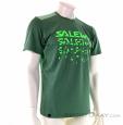 Salewa Puez Hybrid 2 Dry SS Mens T-Shirt, Salewa, Green, , Male, 0032-10769, 5637754159, 4053866101738, N1-01.jpg