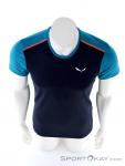Salewa Sporty B 4 Dryton Mens T-Shirt, Salewa, Bleu, , Hommes, 0032-10778, 5637754409, 4053866114752, N3-03.jpg