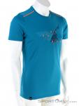 Salewa Sporty Graphic Dryton Herren T-Shirt, Salewa, Blau, , Herren, 0032-10779, 5637754419, 4053866138123, N1-01.jpg