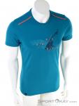 Salewa Sporty Graphic Dryton Mens T-Shirt, Salewa, Azul, , Hombre, 0032-10779, 5637754419, 4053866138123, N2-02.jpg