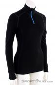 Ortovox Supersoft Long Sleeve Zip Neck Womens Shirt, Ortovox, Negro, , Mujer, 0016-11029, 5637757714, 4250875225152, N1-01.jpg