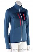 Ortovox Fleece Grid Womens Fleece Jacket, Ortovox, Blue, , Female, 0016-11046, 5637760420, 4251422518222, N1-01.jpg