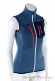 Ortovox Fleece Grid Womens Ski Touring Vest, , Blue, , Female, 0016-11047, 5637760435, , N1-01.jpg