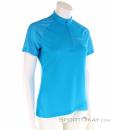Löffler Rise Half Zip SS Mujer Camiseta para ciclista, Löffler, Azul, , Mujer, 0008-10687, 5637761966, 0, N1-01.jpg