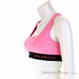 Under Armour Mid Crossback Womens Sports Bra, Under Armour, Rosa subido, , Mujer, 0001-10481, 5637779091, 193444581614, N1-06.jpg