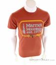 Marmot Ascender Mens T-Shirt, Marmot, Oranžová, , Muži, 0066-10403, 5637779136, 889169584947, N2-02.jpg