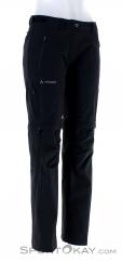 Vaude Farley Zip Pant Womens Outdoor Pants Short Cut, , Black, , Female, 0239-10505, 5637781566, , N1-01.jpg