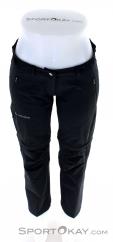 Vaude Farley Zip Pant Womens Outdoor Pants Short Cut, , Black, , Female, 0239-10505, 5637781566, , N3-03.jpg