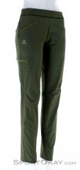 Salomon Wayfarer AS Tapered Regular Womens Outdoor Pants, , Olive-Dark Green, , Female, 0018-11264, 5637793649, , N1-01.jpg