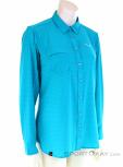 Salewa Puez Minicheck Dryton Womens Outdoor Shirt, Salewa, Turquoise, , Female, 0032-10813, 5637794972, 4053865957848, N1-01.jpg