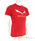 Salewa Solidlogo Dry SS Mens T-Shirt, , Red, , Male, 0032-10816, 5637795065, , N1-01.jpg