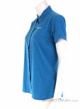 Salewa Puez Minicheck Dryton SS Womens Outdoor Shirt, , Bleu, , Femmes, 0032-10817, 5637795075, , N1-06.jpg