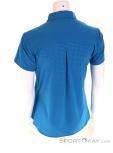 Salewa Puez Minicheck Dryton SS Womens Outdoor Shirt, , Bleu, , Femmes, 0032-10817, 5637795075, , N2-12.jpg