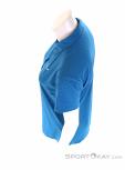 Salewa Puez Minicheck Dryton SS Womens Outdoor Shirt, , Bleu, , Femmes, 0032-10817, 5637795075, , N3-08.jpg