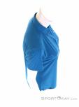 Salewa Puez Minicheck Dryton SS Womens Outdoor Shirt, , Bleu, , Femmes, 0032-10817, 5637795075, , N3-18.jpg