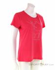 Salewa Pedroc Hybrid Dry SS Womens T-Shirt, Salewa, Pink, , Female, 0032-10635, 5637796435, 0, N1-01.jpg