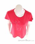Salewa Pedroc Hybrid Dry SS Womens T-Shirt, Salewa, Pink, , Female, 0032-10635, 5637796435, 0, N3-03.jpg