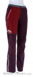 Ortovox Berrino Pants Womens Ski Touring Pants, , Red, , Female, 0016-11116, 5637797177, , N1-01.jpg