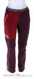 Ortovox Berrino Pants Womens Ski Touring Pants, , Red, , Female, 0016-11116, 5637797177, , N2-02.jpg