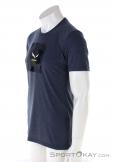 Salewa Camou Box Dry Mens T-Shirt, , Bleu, , Hommes, 0032-10851, 5637797352, , N1-06.jpg