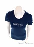 Ortovox 185 Merino 1st Logo TS Womens T-Shirt, Ortovox, Bleu, , Femmes, 0016-11131, 5637800056, 4251422559348, N3-03.jpg