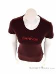 Ortovox 185 Merino 1st Logo TS Womens T-Shirt, Ortovox, Rojo, , Mujer, 0016-11131, 5637800062, 4251422559430, N3-03.jpg