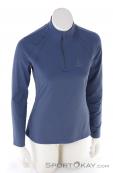 Löffler Pulli Basic Thermo-Velours HZ Women Sweater, , Blue, , Female, 0008-10781, 5637800850, , N2-02.jpg