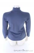 Löffler Pulli Basic Thermo-Velours HZ Women Sweater, , Blue, , Female, 0008-10781, 5637800850, , N3-13.jpg