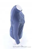 Löffler Pulli Basic Thermo-Velours HZ Women Sweater, , Blue, , Female, 0008-10781, 5637800850, , N3-18.jpg