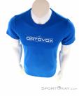 Ortovox 185 Merino 1st Logo TS Mens T-Shirt, Ortovox, Turquoise, , Hommes, 0016-11165, 5637804974, 4251422559683, N3-03.jpg
