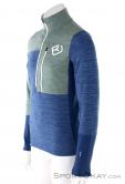 Ortovox Fleece Light Zip Neck HZ Mens Sweater, , Blue, , Male, 0016-11150, 5637806127, , N1-06.jpg