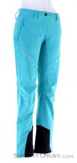 Jack Wolfskin Gravity Slope Women Ski Touring Pants, Jack Wolfskin, Turquoise, , Female, 0230-10494, 5637821845, 4060477611990, N1-01.jpg