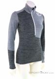 Ortovox Fleece Light Zip Neck Womens Sweater, Ortovox, Gray, , Female, 0016-11174, 5637822466, 4251422561969, N1-01.jpg
