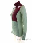 Ortovox Fleece Light Zip Neck Womens Sweater, , Green, , Female, 0016-11174, 5637822471, , N1-06.jpg