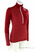 Ortovox Fleece Light Zip Neck Womens Sweater, Ortovox, Red, , Female, 0016-11174, 5637822475, 4251422552677, N1-01.jpg