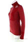 Ortovox Fleece Light Zip Neck Womens Sweater, Ortovox, Red, , Female, 0016-11174, 5637822475, 4251422552677, N1-06.jpg
