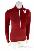 Ortovox Fleece Light Zip Neck Womens Sweater, , Red, , Female, 0016-11174, 5637822475, , N2-02.jpg