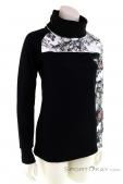 Picture Blossom Grid Fleece Womens Sweater, , Noir, , Femmes, 0343-10032, 5637827465, , N1-01.jpg