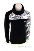 Picture Blossom Grid Fleece Womens Sweater, Picture, Black, , Female, 0343-10032, 5637827465, 3663270468405, N2-02.jpg