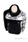 Picture Blossom Grid Fleece Womens Sweater, Picture, Black, , Female, 0343-10032, 5637827465, 3663270468405, N3-03.jpg