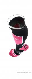Lenz Skiing Red Womens Ski Socks, , Pink, , Female, 0051-10058, 5637836845, , N4-09.jpg