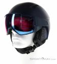 Salomon Mirage CA Sigma Damen Ski Helmet with Visor, Salomon, Bleu, , Femmes, 0018-11391, 5637841352, 193128284015, N1-06.jpg