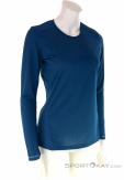 Salomon Agile LS Tee Womens Functional Shirt, Salomon, Blue, , Female, 0018-11410, 5637849885, 193128046187, N1-01.jpg