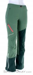 Ortovox Col Becchei Pants Womens Ski Touring Pants, , Green, , Female, 0016-11119, 5637850795, , N1-01.jpg