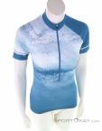 Löffler Grunge Half Zip SS Mujer Camiseta para ciclista, , Azul, , Mujer, 0008-10859, 5637856860, , N2-02.jpg